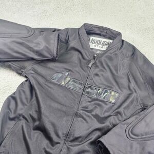 Icon Jacket Mens 3XL Black Hooligan 2 Stealth Motorcycle Textile Padded Armor